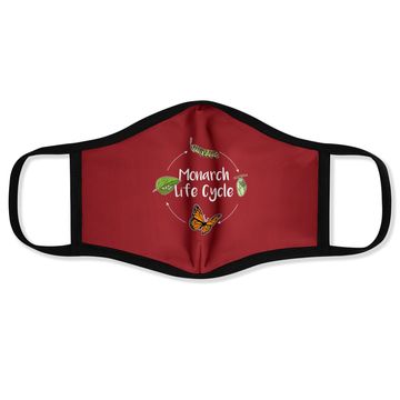 Discover Monarch Life Cycle - Butterfly Caterpillar Gift Face Mask