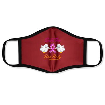 Discover Breast Cancer Halloween Gift - Save The Boo Bees Face Mask