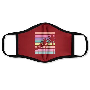 Discover Pastel Face Mask Palm Tree Vacation Beach