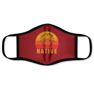 Discover Native American Pride Vintage Native Indian Face Mask