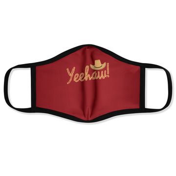 Discover Yeehaw Cowboy Face Mask