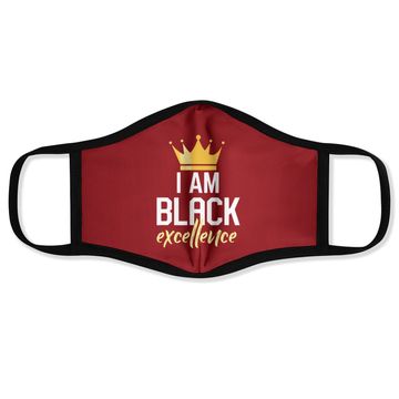 Discover I Am Black Excellence Face Mask