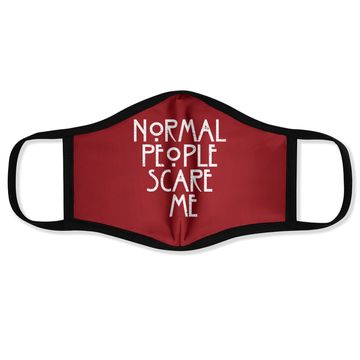 Discover Normal People Scare Me American Horror Lover Face Mask