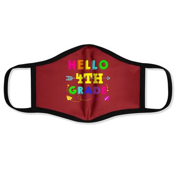 Discover Hello 4th Grade Back To School Face Mask