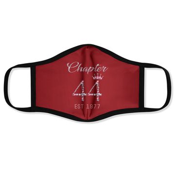 Discover Chapter 44 Est 1977 44th Birthday Face Mask