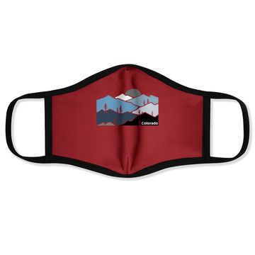 Discover Colorado Mountain Outdoor Retro Landscape Face Mask