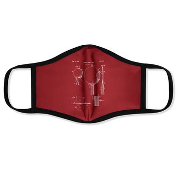 Discover Retro Ping Pong Paddle Face Mask Vintage Table Face Mask