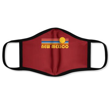 Discover New Mexico Retro Sunset Face Mask