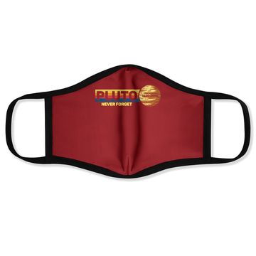 Discover Pluto Never Forget Science Space Retro Face Mask