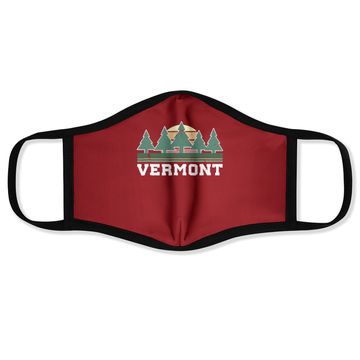 Discover Vermont Face Mask Retro Vintage Face Mask