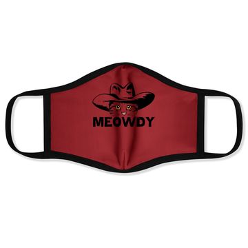 Discover Meowdy -mashup Between Meow And Howdy - Cat Meme Face Mask