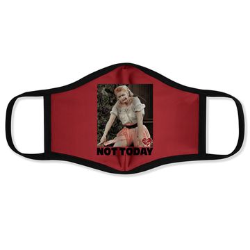 Discover I Love Lucy Face Mask Not Today Black Face Mask