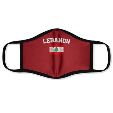 Discover Vintage Flag Lebanon Face Mask