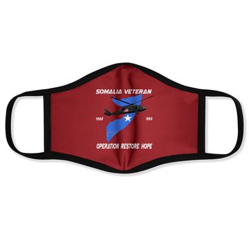 Discover Somalia Veteran Operation Restore Hope  face Mask