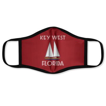 Discover Key West Florida Fl Nautical Sailboat Sailing Face Mask