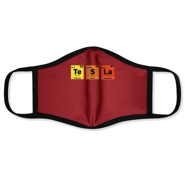 Discover Tesla Periodic Table Te S La Face Mask