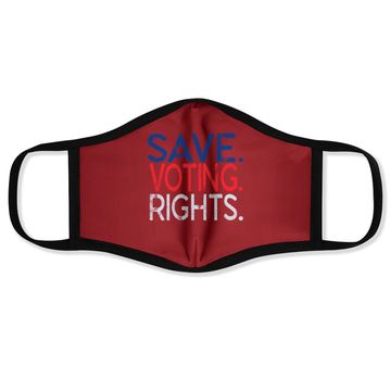 Discover Save Voting Rights Pro Democracy Face Mask