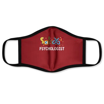 Discover School Psychologist Cute Gift Psych Therapist Appreciation Face Mask