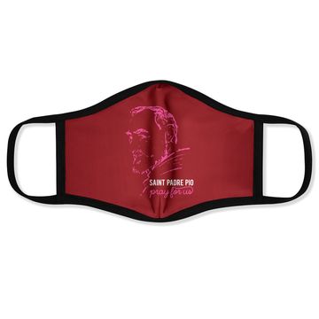 Discover Religious Catholic St Padre Pio Of Pietrelcina Face Mask