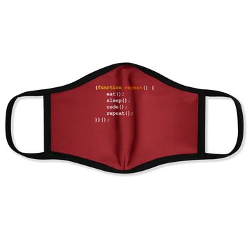 Discover Computer Science Programmer Eat Sleep Code Face Mask