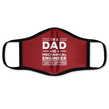 Discover Mechanical Engineer Dad I Can Fix Anything Face Mask