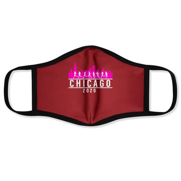 Discover Chicago Skyline Runners Face Mask