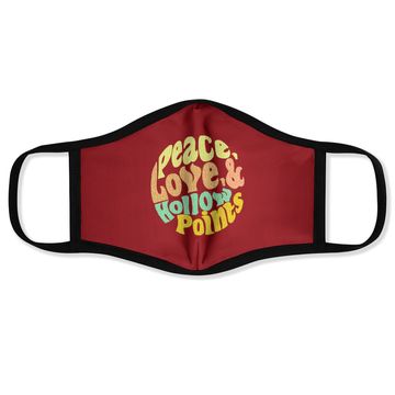 Discover Peace Love And Hollow Points Face Mask