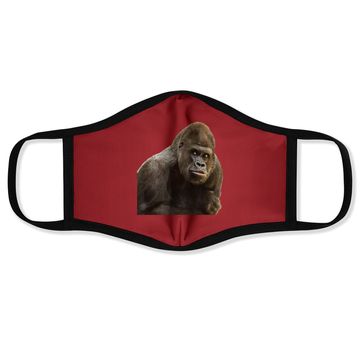 Discover Gorilla Ape Wildlife Zoo Animals Prints Preservation Face Mask