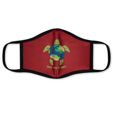 Discover Save The Planet Earth Day Environment Turtle Recycle Ocean Face Mask