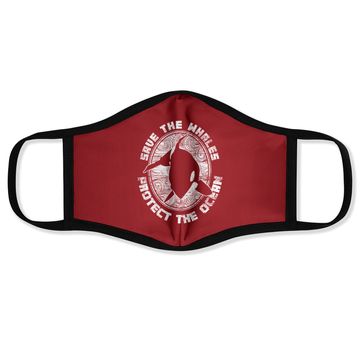 Discover Save The Whales Protect The Ocean Orca Face Mask