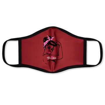 Discover Breast Cancer Warrior Awareness Face Mask