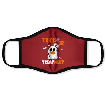 Discover Trick Or Treatment Boo Crew Funny Halloween Nurse Nursing Face Mask