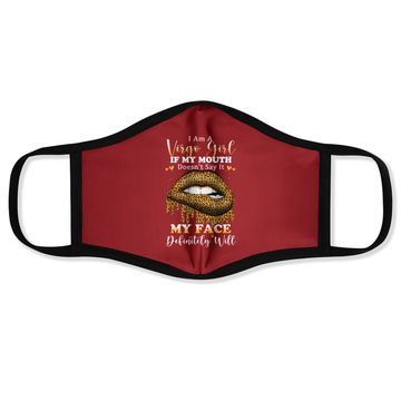 Discover Leopard Lips Biting I Am A Virgo Girl Face Mask