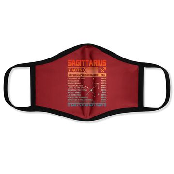 Discover Birthday Sagittarius Facts Face Mask