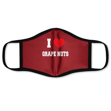 Discover I Love Grape Nuts Face Mask