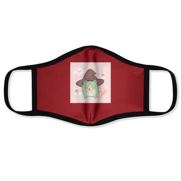 Discover Cotttagecore Frog Wizard Kawaii Aesthetic Face Mask