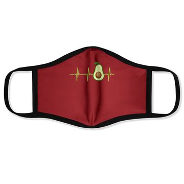 Discover Avocado Heartbeat Face Mask