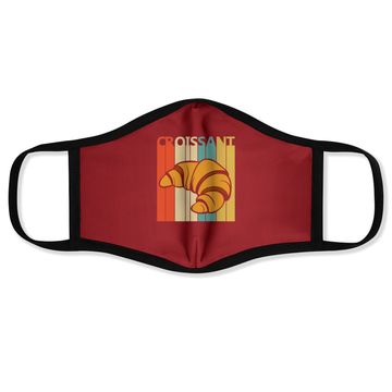 Discover Vintage Croissant Face Mask