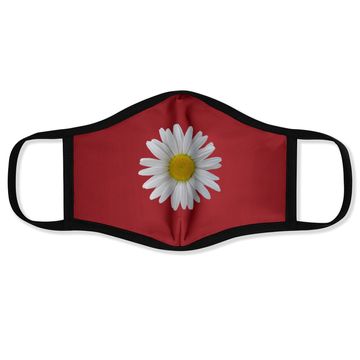 Discover White Daisy Flower Blooming Face Mask