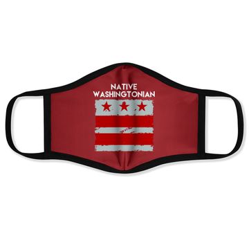 Discover Vintage Hometown Washington D.c Face Mask