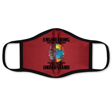 Discover Engineering Definition Engineer Gift Face Mask