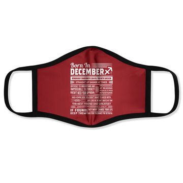 Discover Born In December Sagittarius Face Mask
