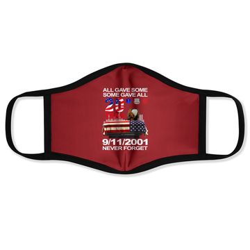 Discover Never Forget 9-11-2001 20th Anniversary Firefighters Face Mask