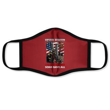 Discover Never Forget 9-11-2001 20th Anniversary Funny Firefighters Face Mask