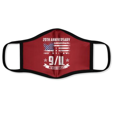 Discover Patriot Day 2021 Never Forget 9-11 20th Anniversary Face Mask