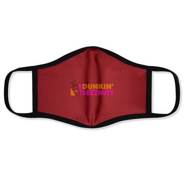 Discover Dunkin Deez Nuts Funny Adult Humor Face Mask