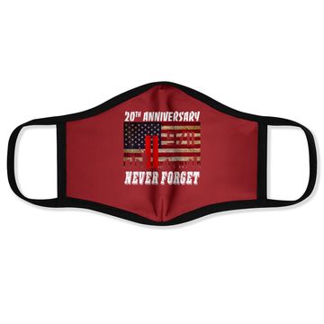 Discover Never Forget 9-11 20th Anniversary Patriot Day Face Mask