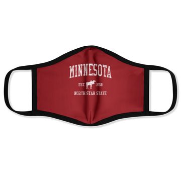 Discover Minnesota Vintage Sports Face Mask