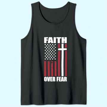 Discover Faith Over Fear Men's Tank Top