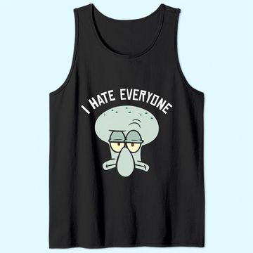 Discover SpongeBob SquarePants Squidward I Hate Everyone Tank Top